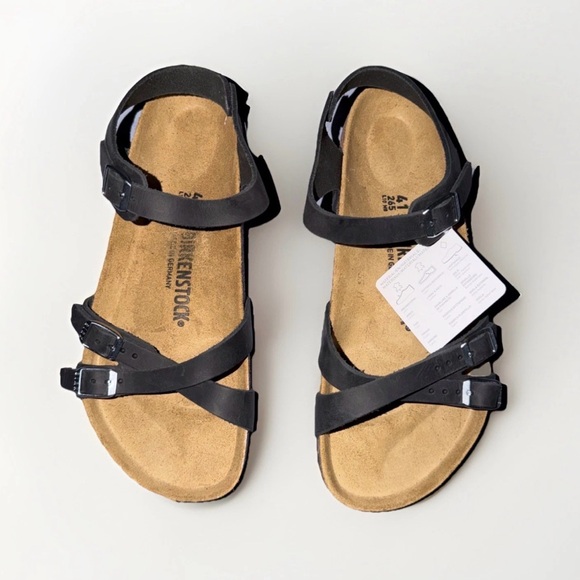 Birkenstock Kumba Sandals Black Leather Womens Sz 10 Regular (EU 41) - Picture 4 of 6